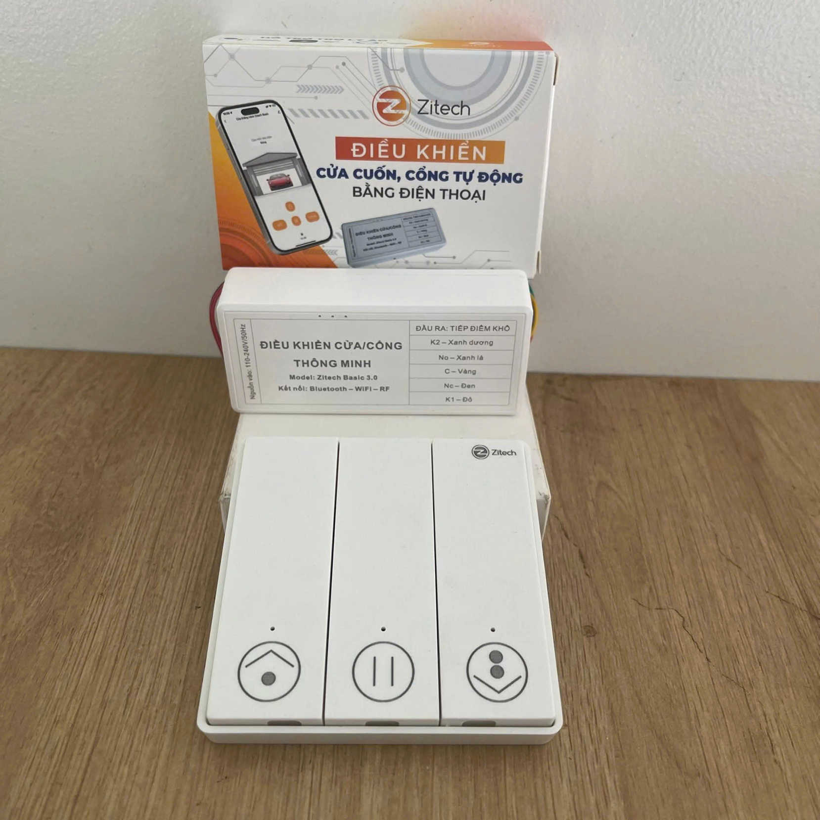 bộ điều khiển cửa cuốn qua điện thoại